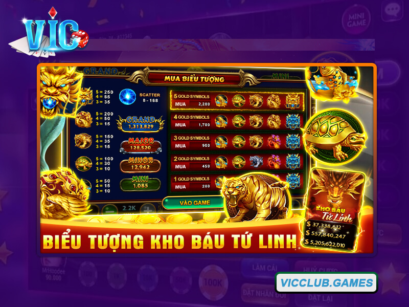 Hiểu rõ các biểu tượng cơ bản trong game Kho Báu Tứ Linh