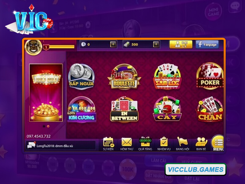 Cổng game Vic Club cung cấp đa dạng sản phẩm hấp dẫn